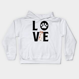 Dog Love - Brittany Kids Hoodie